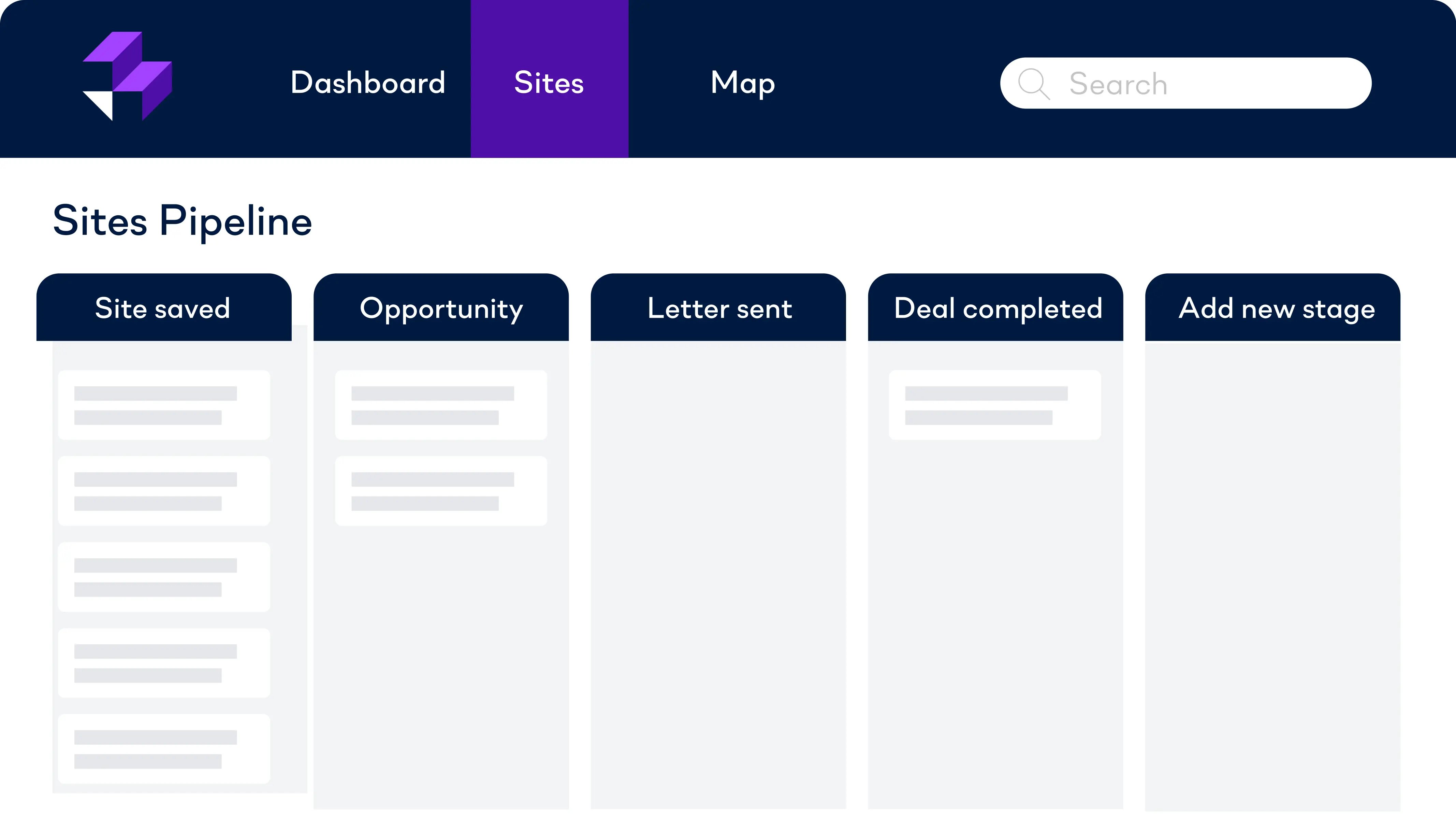 Sites in your pipeline
