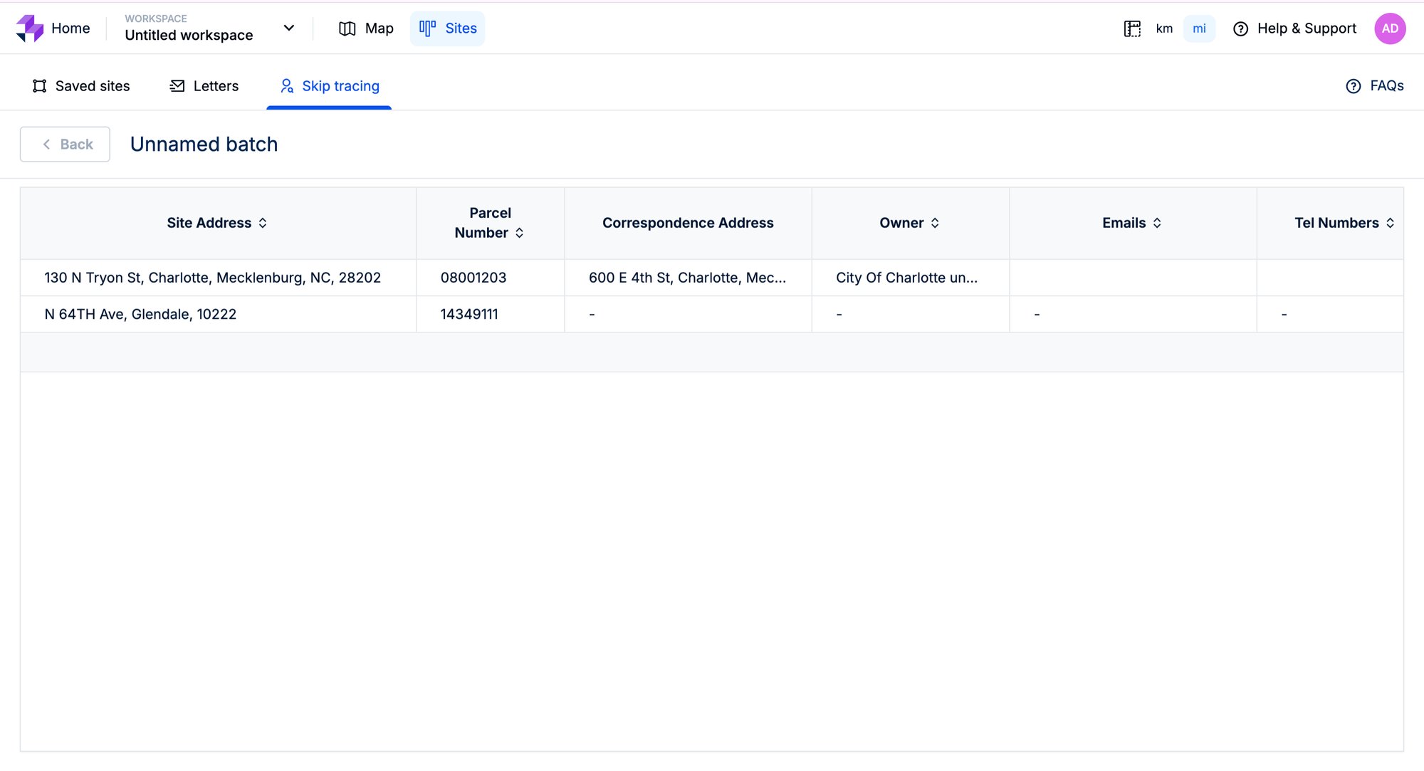 Micro Feature Skip Tracing Card 1