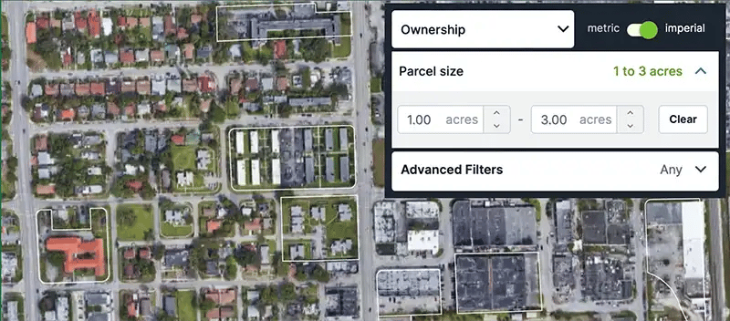 parcel-size-filter